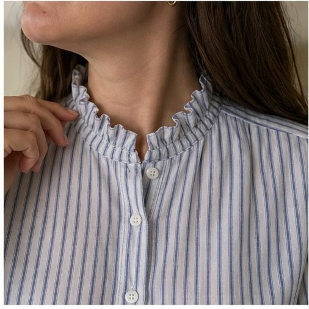 Charcoal Ruffle Blouse - Picture 4 of 6